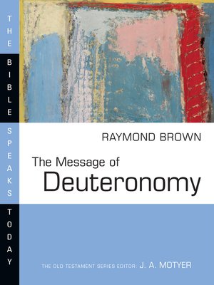 cover image of The Message of Deuteronomy
